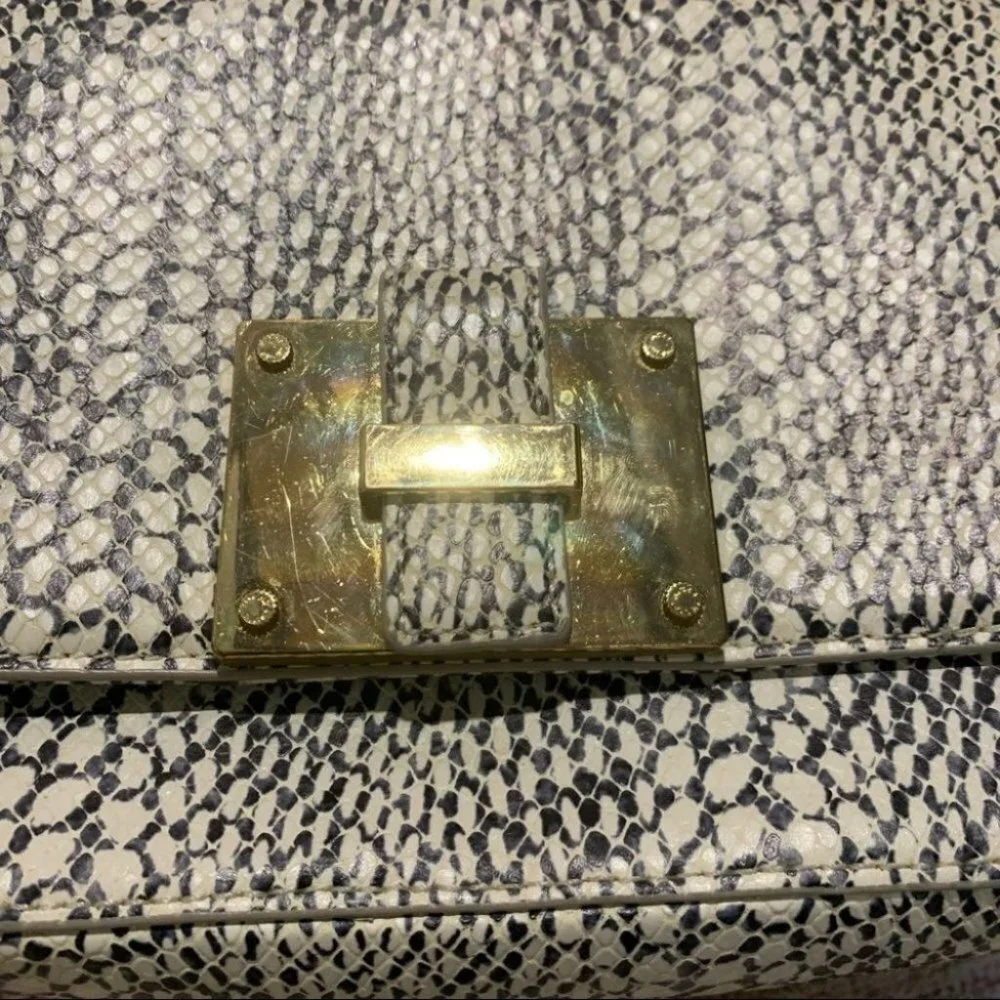 Rare India Hicks The Lady P Bag Snakeskin Purse